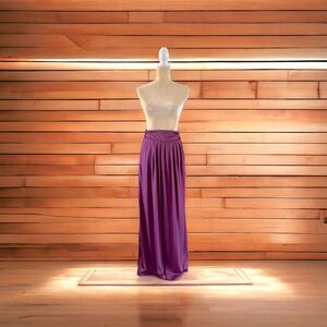 Elegant Purple Maxi Skirt